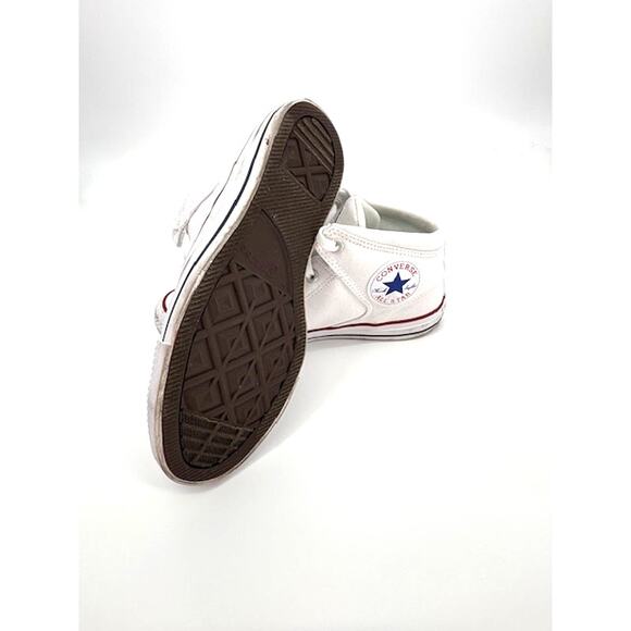Men's Converse High Top Sneakers in White - Pre-Loved - Size 8 - Picture 6 of 7